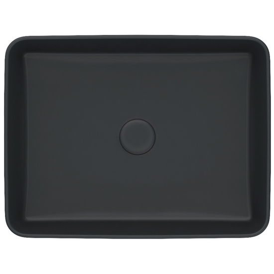 Умывальник накладной, черный матовый, Iddis Slide 47x36, SLIBM02i27
