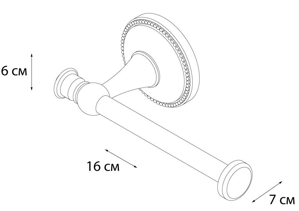 Держатель запасного рулона Grampus Alfa, GR-9510A