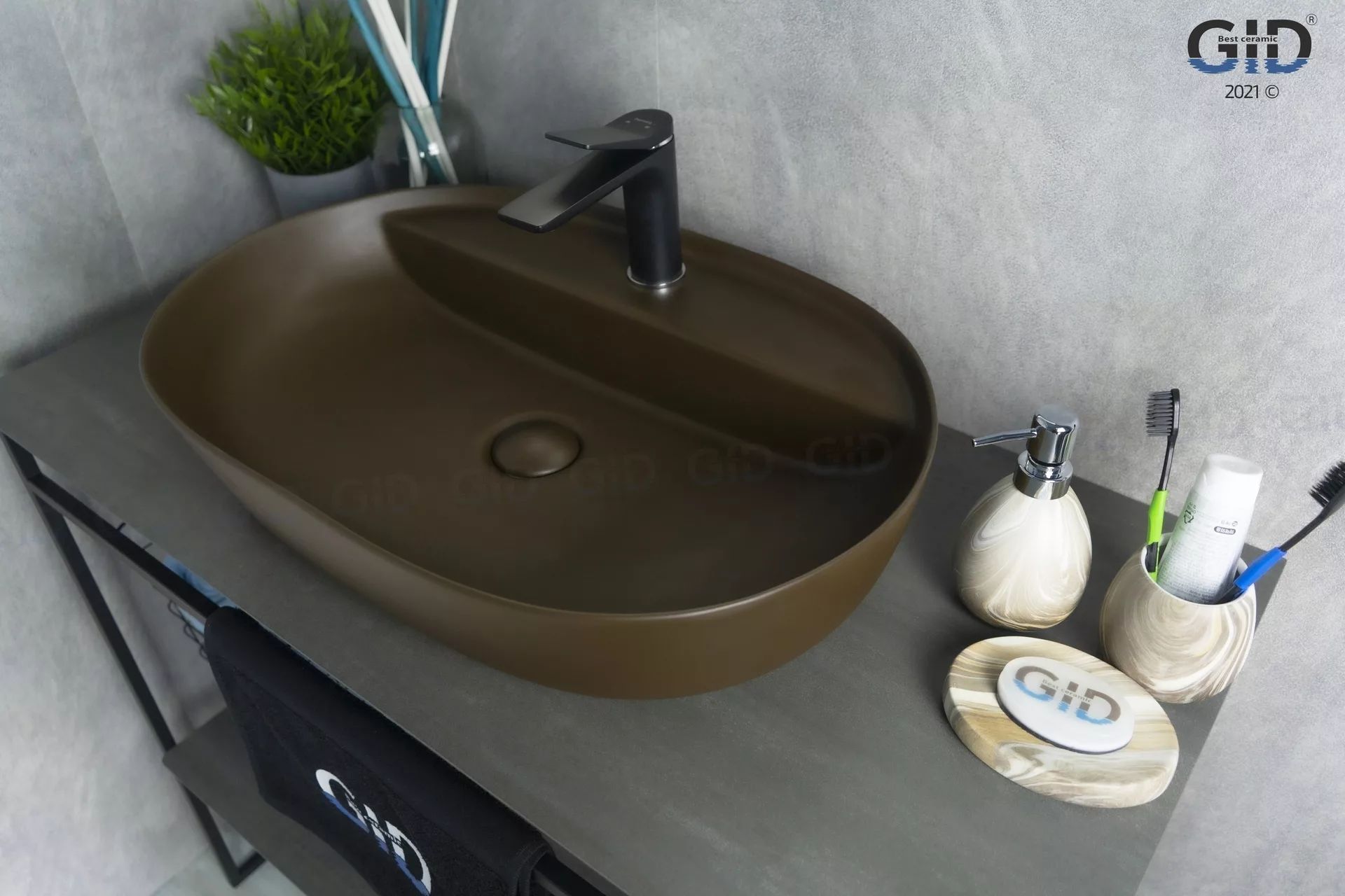 Умывальник Gid BR1346 61x41, 53342