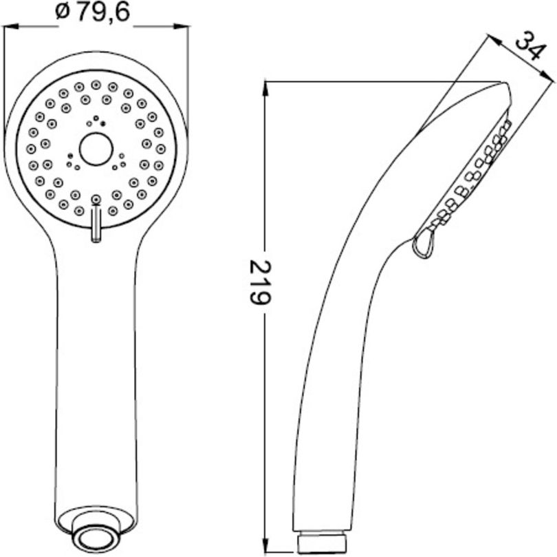 Лейка для душа 3F D79.6 мм, Iddis, A11031