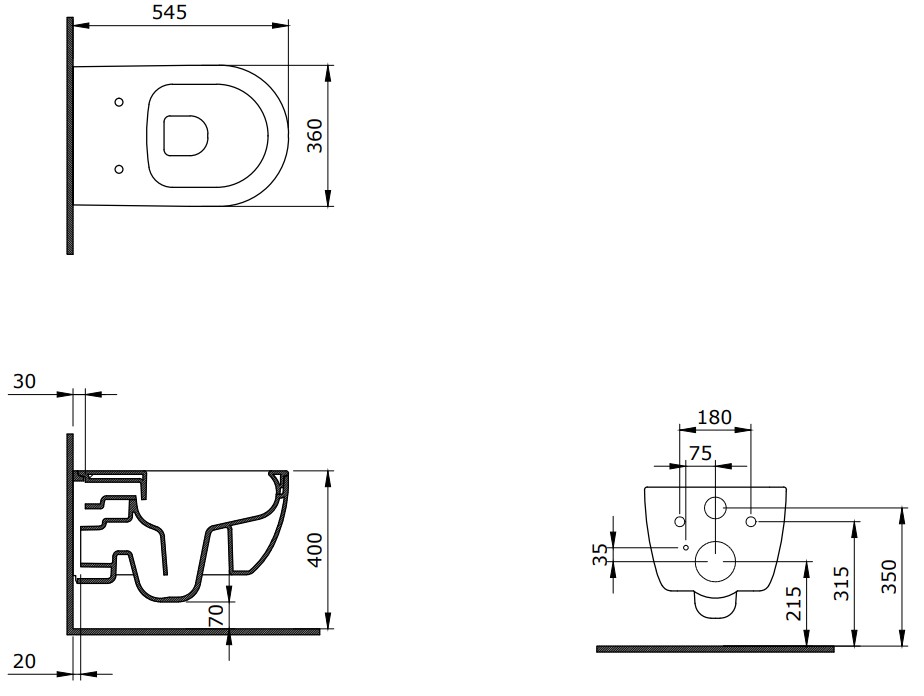 Унитаз подвесной Bocchi V-Tondo Rimless с бидеткой и сиденьем белый, 1416-001-0128+A0336-001