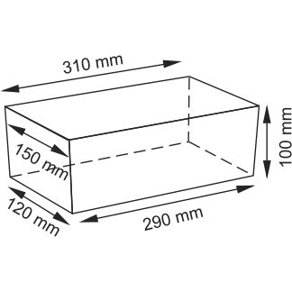 Плетеная корзина WasserKRAFT Lossa, WB-120-S