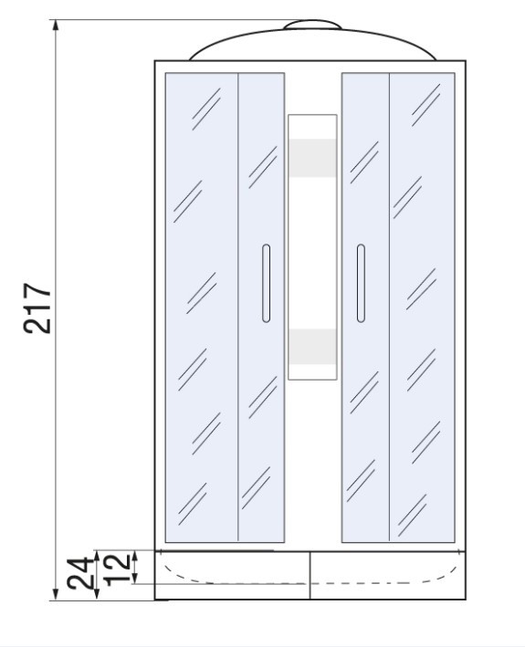 Душевая кабина River LENA 90/24 МТ