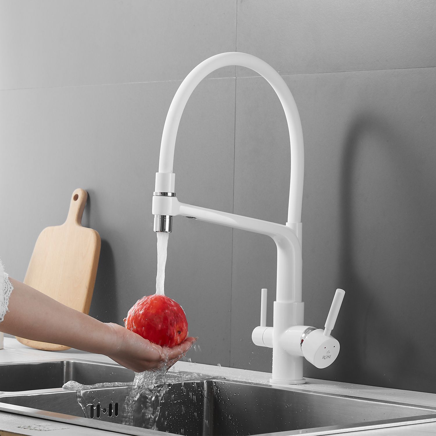Смеситель для кухни с гибким изливом под фильтр Rose, R658C