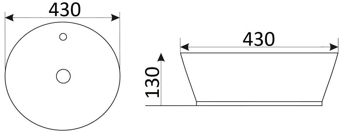 Раковина для ванной Ceramalux 45x45, D1306H021