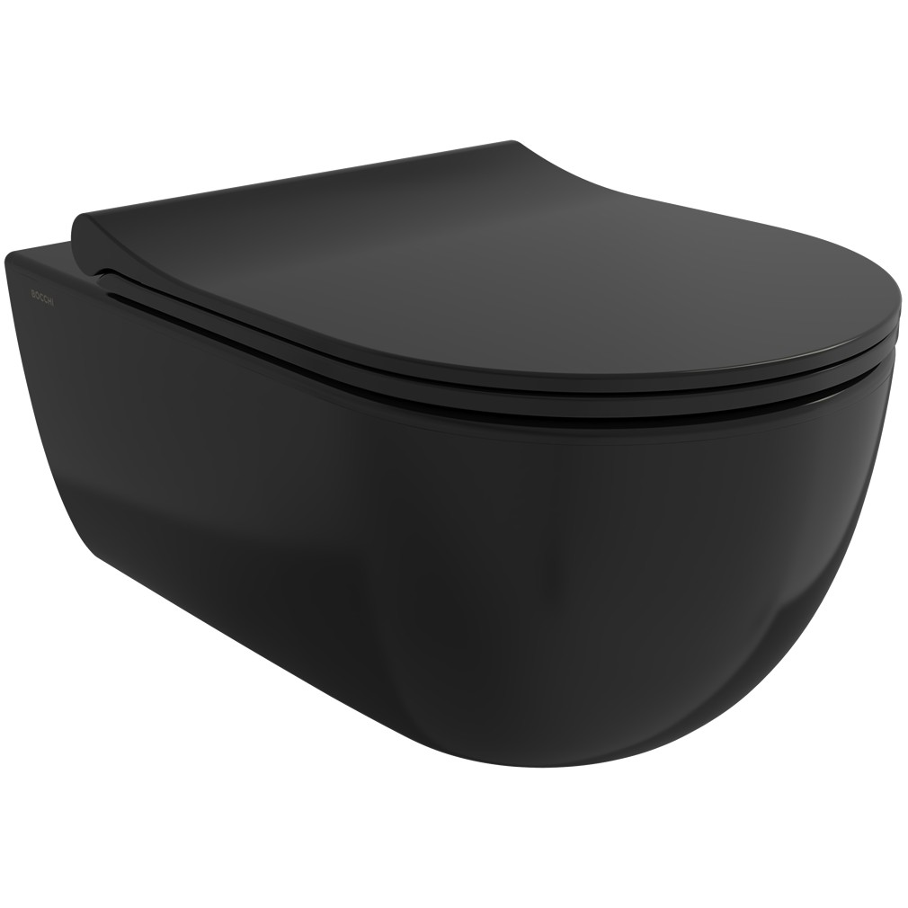 Унитаз подвесной Bocchi V-Tondo Rimless черный матовый, 1416-004-0129