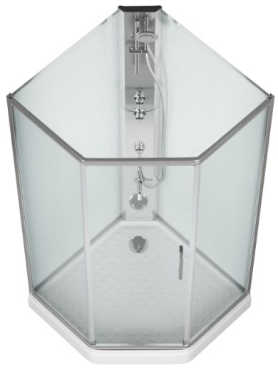 Душевая кабина Bravat N10806 White 90x90, BC090.6100A White