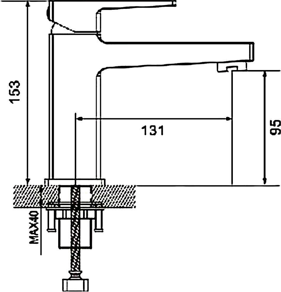 Смеситель для раковины Rose, R2801H