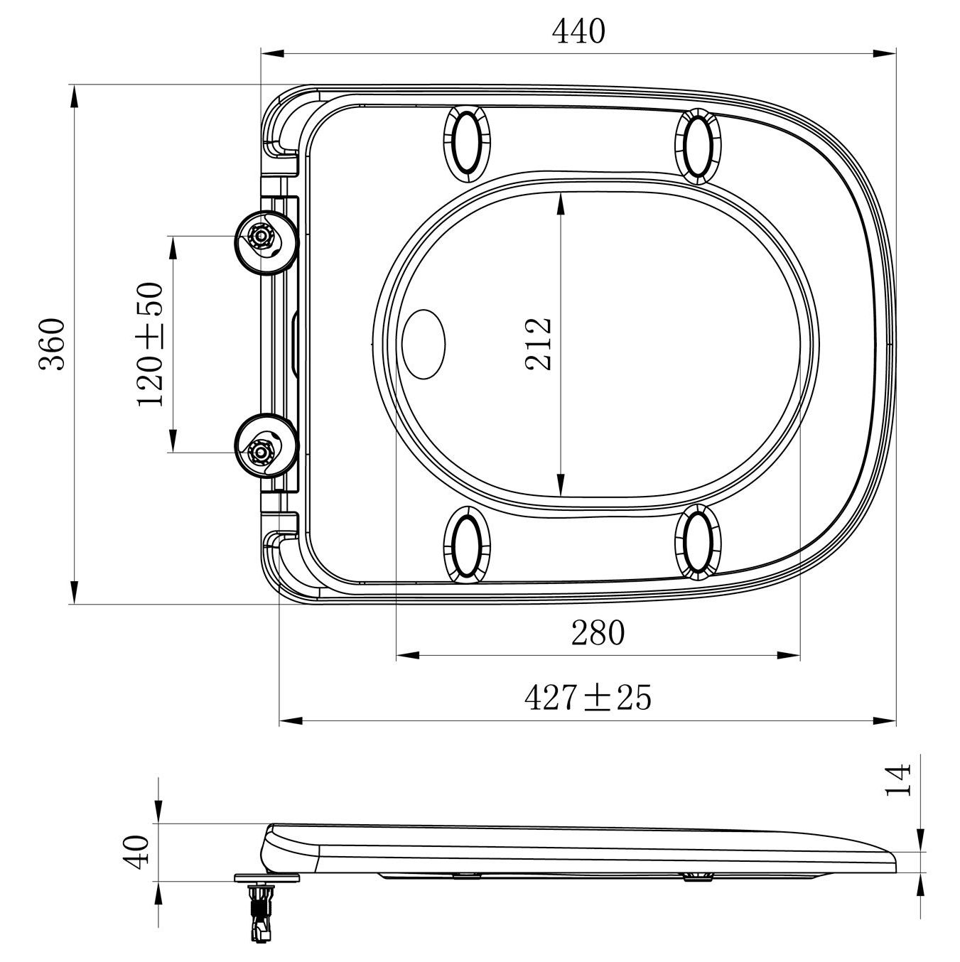 Сиденье с крышкой для унитаза Lavinia Boho Bristol, 33290500