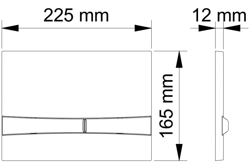 Кнопка для инсталляции Berges Novum F2, 040052
