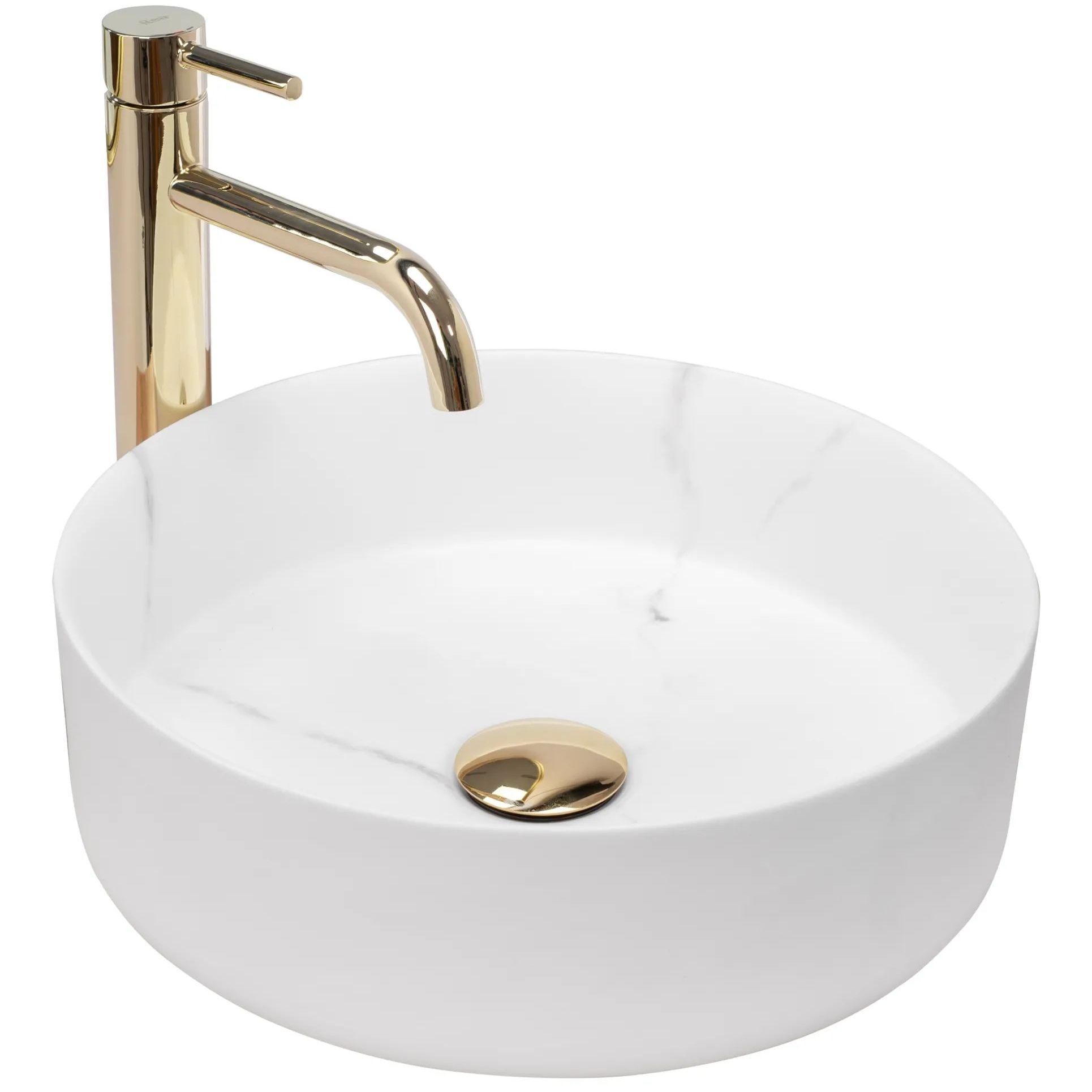 Умывальник Rea Sami Marble Matt 36x36, REA-U8703