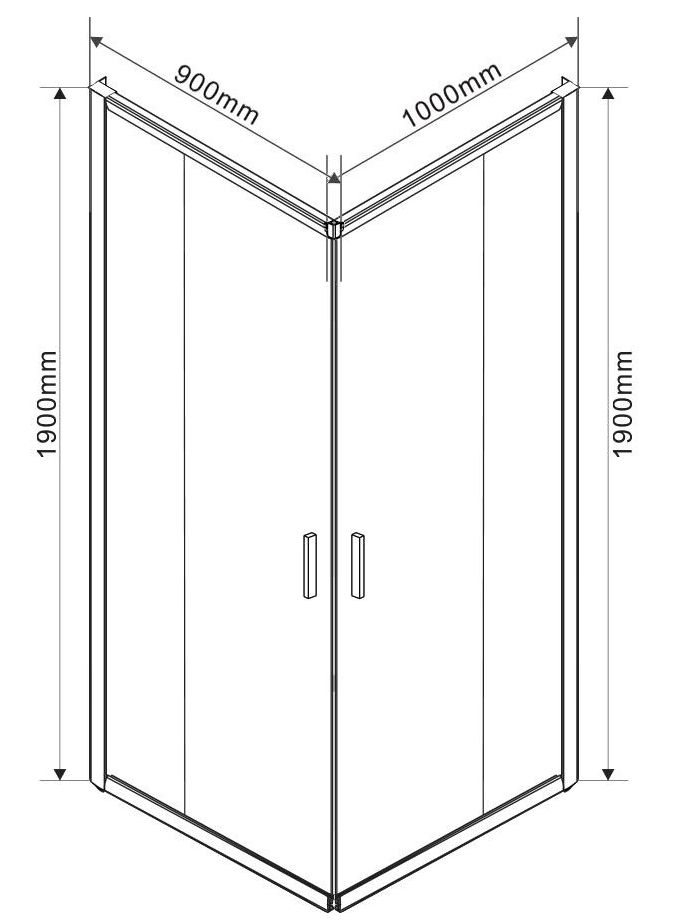 Душевой уголок Vincea Garda VSS-1G9010CL