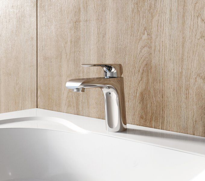 Смеситель для умывальника без донного клапана Ravak Flat FL 014.00, X070118