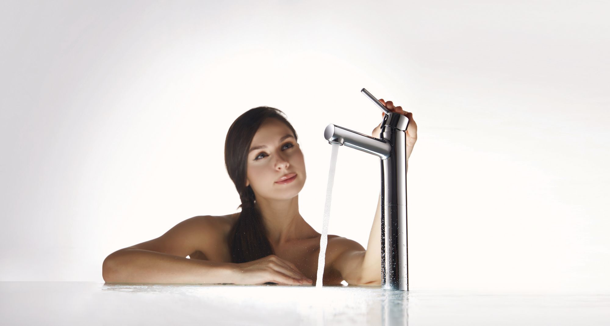 Смеситель для умывальника высокий Bravat Palace F1172217CP-A