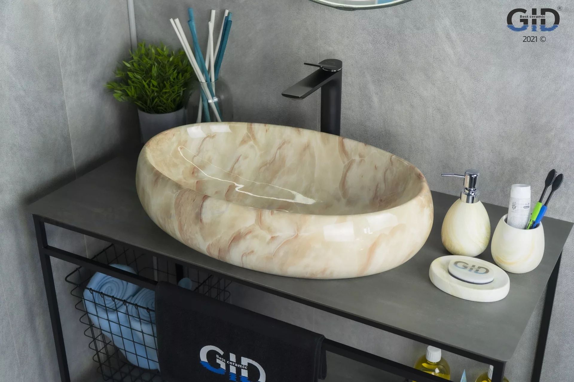 Умывальник Gid MNC162 60x41, 54404