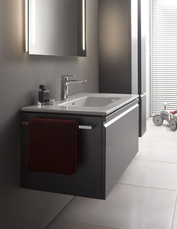 Модуль под раковину с раковиной Laufen Pro S 80x50 графит