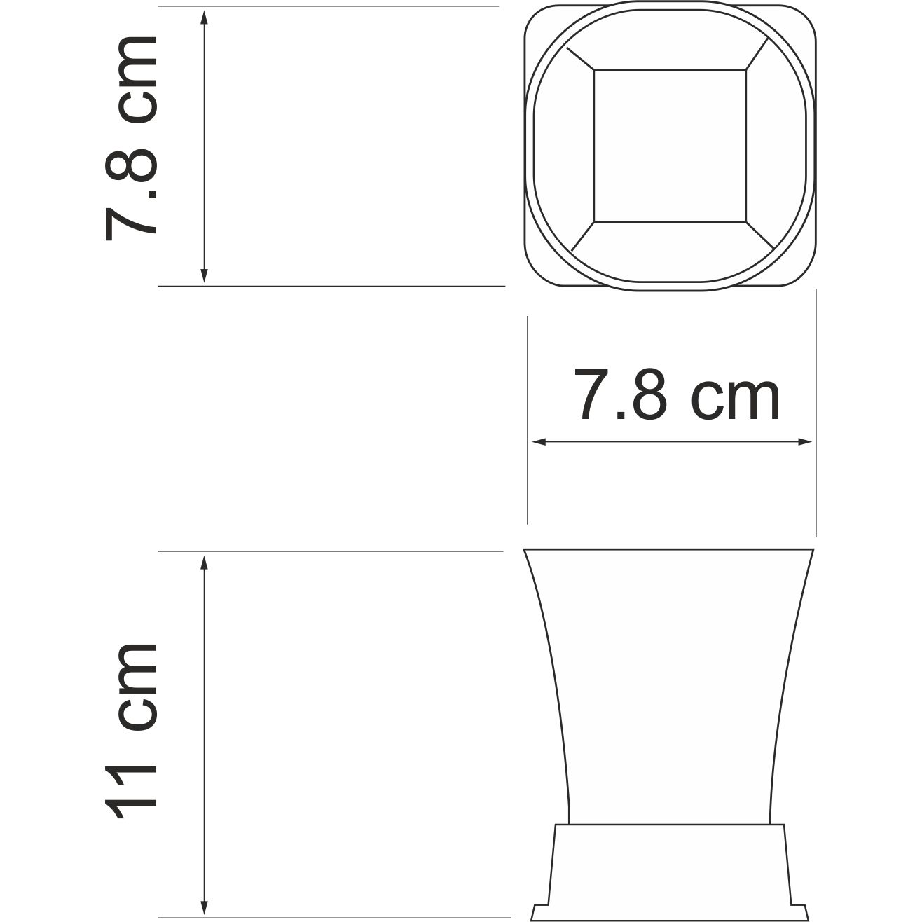 Стакан для зубных щеток WasserKRAFT Amper, K-5428
