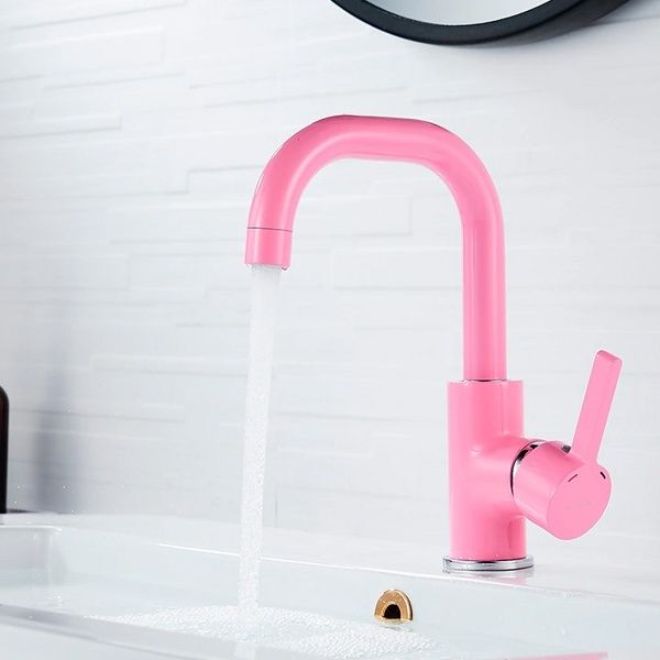 Смеситель для умывальника розовый Ledeme L1099P