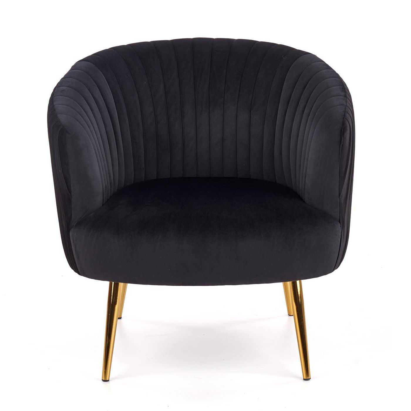 Кресло Halmar Crown черный/золотой, V-CH-CROWN-FOT-CZARNY