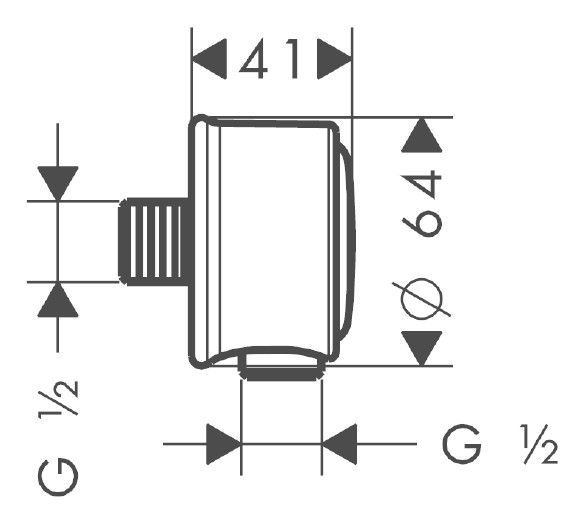 Шланг подсоединения Axor Montreux Fixfit Stop, 16884000