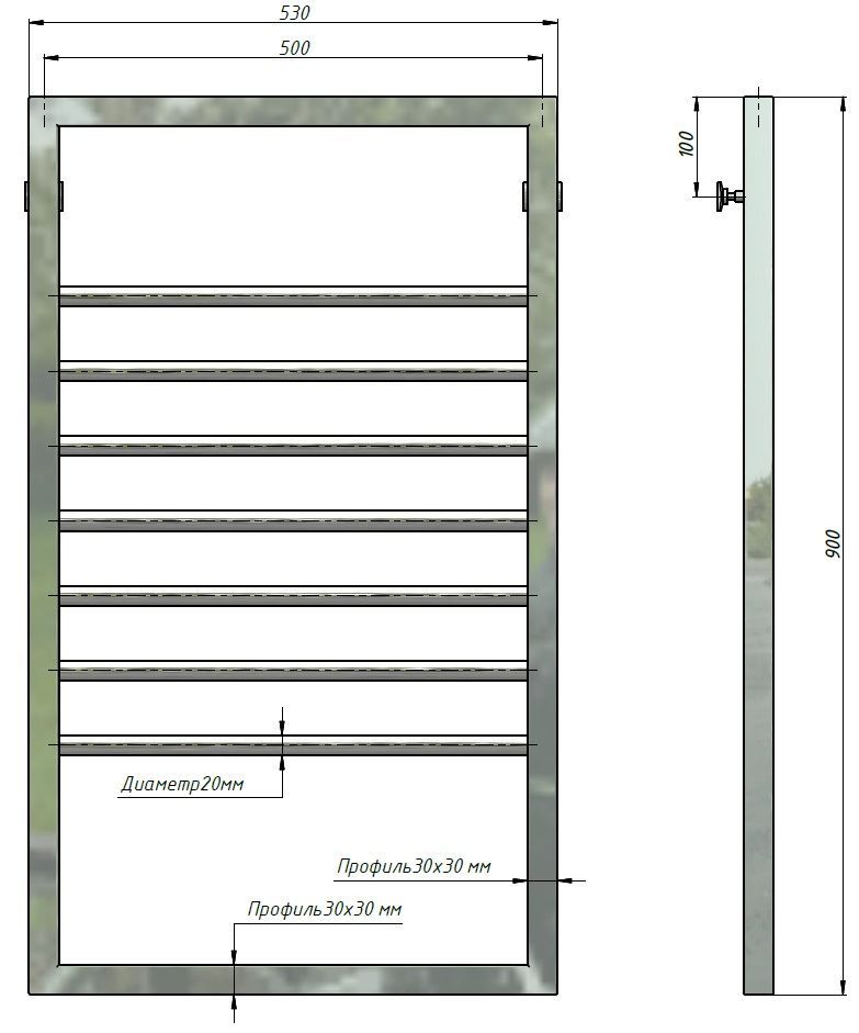Полотенцесушитель Stinox Corsa 50x90