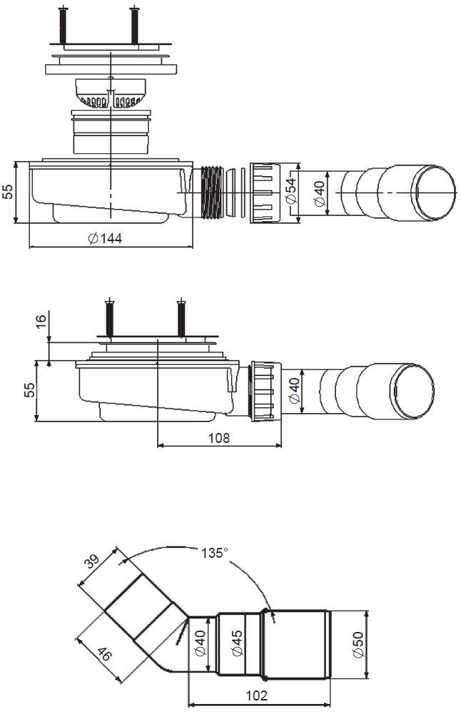Сифон Radaway, HS1