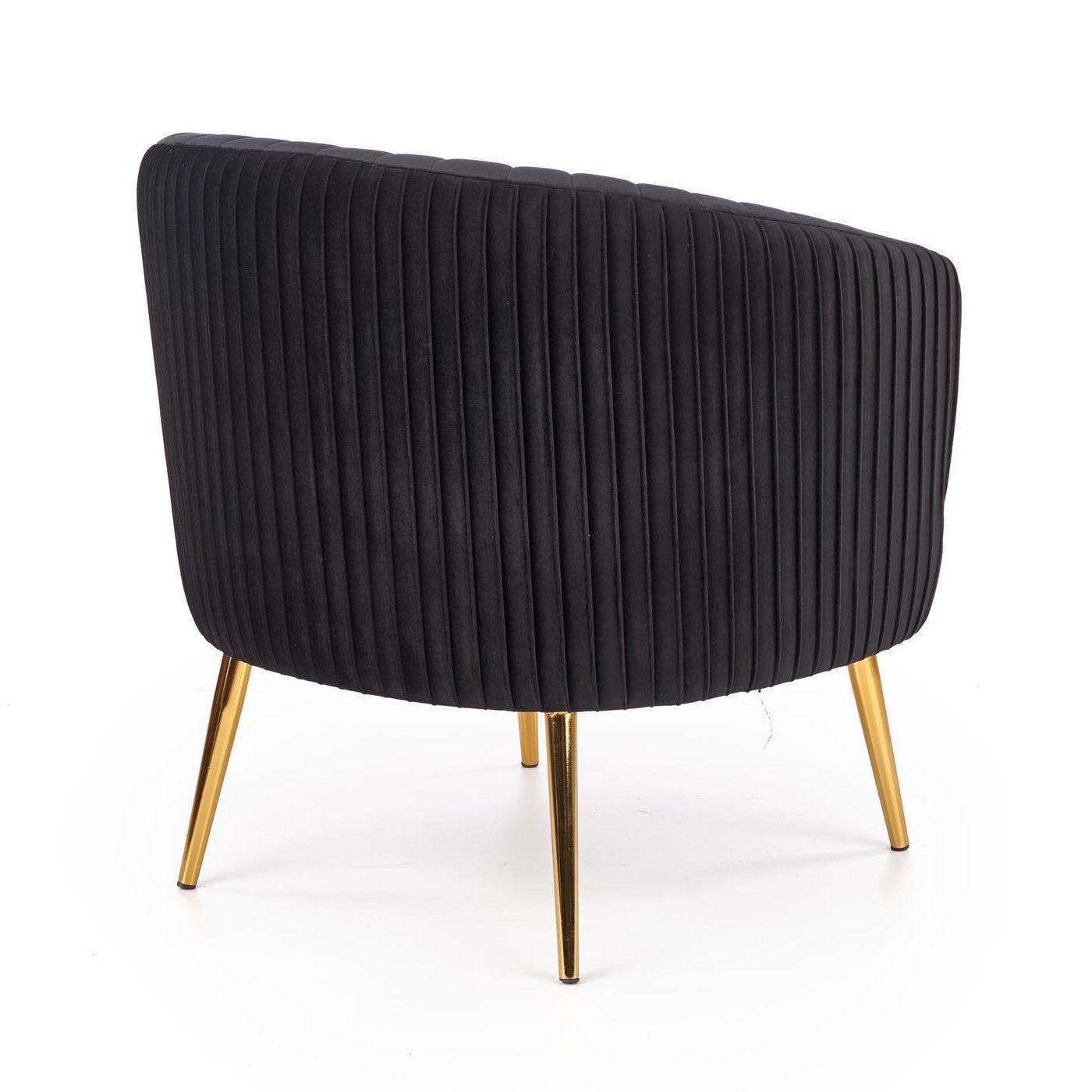 Кресло Halmar Crown черный/золотой, V-CH-CROWN-FOT-CZARNY