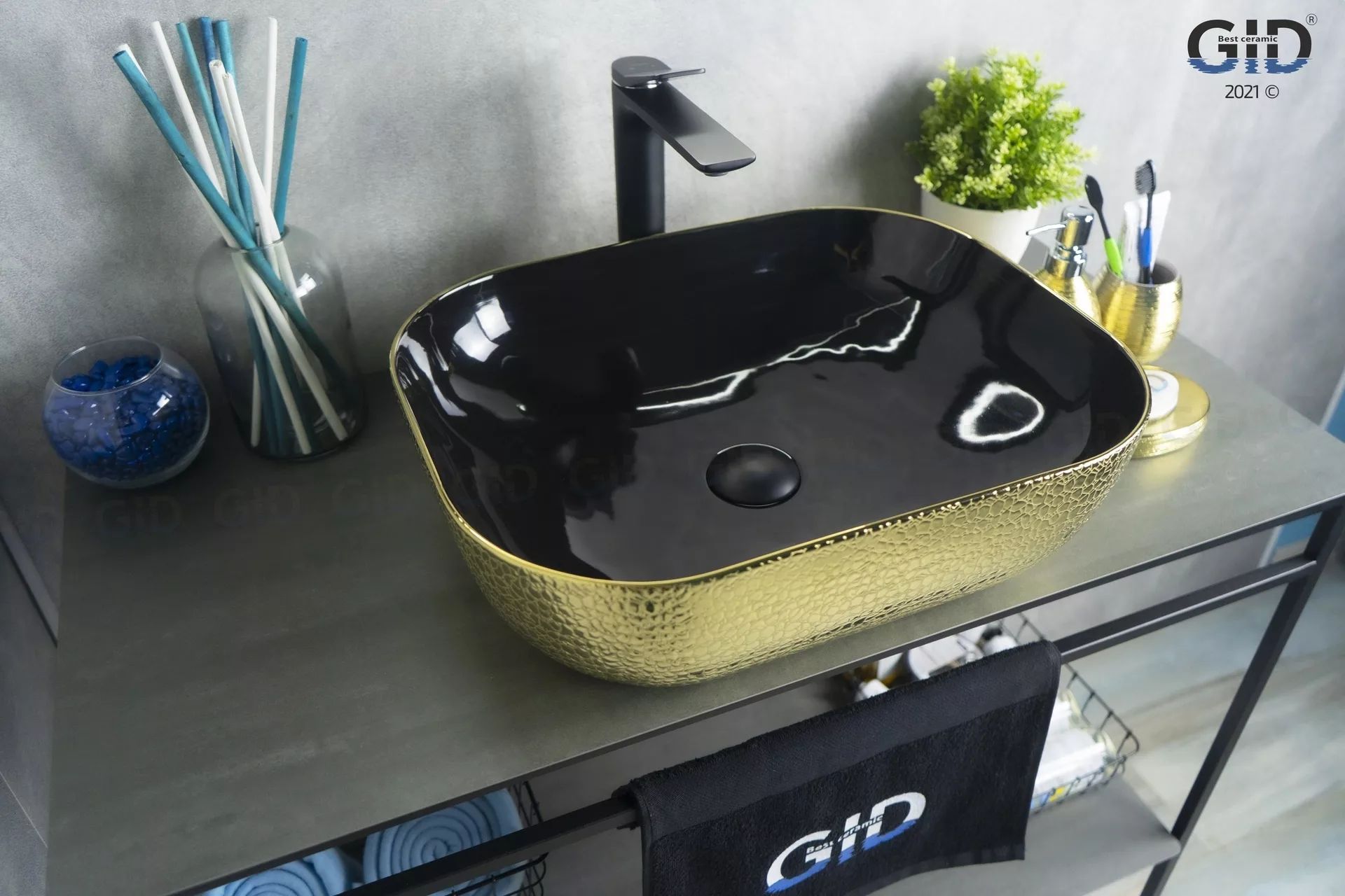 Умывальник Gid D1302H022 50x40, 53307