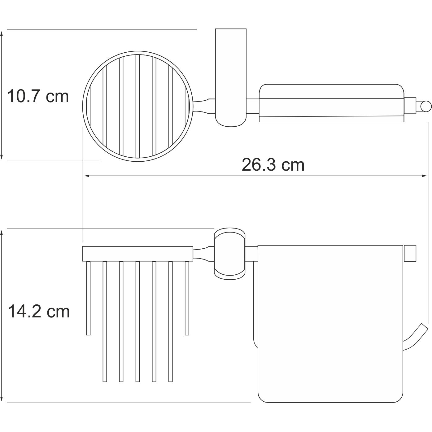 Держатель туалетной бумаги и освежителя WasserKRAFT Berkel, K-6859