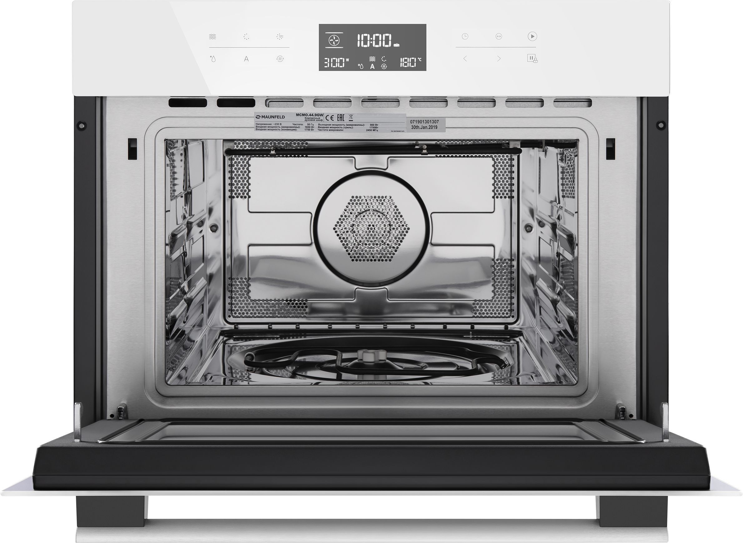 Шкаф духовой электрический с функцией СВЧ Maunfeld, MCMO.44.9GW
