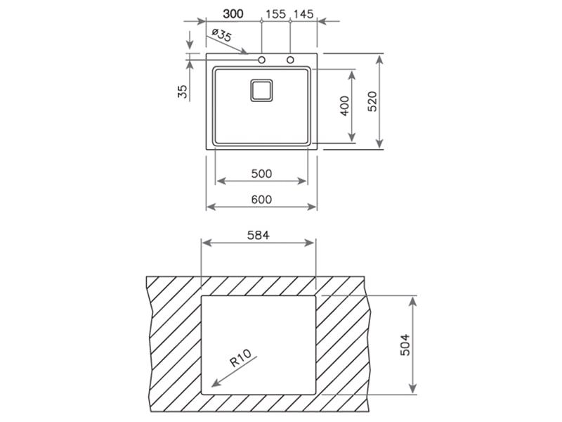 Кухонная мойка Teka Zenit RS15 1B (с клапаном-автоматом), 115000021