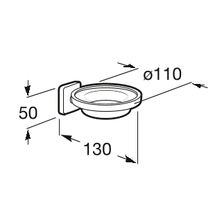 Настенная мыльница Roca Victoria, A816683001