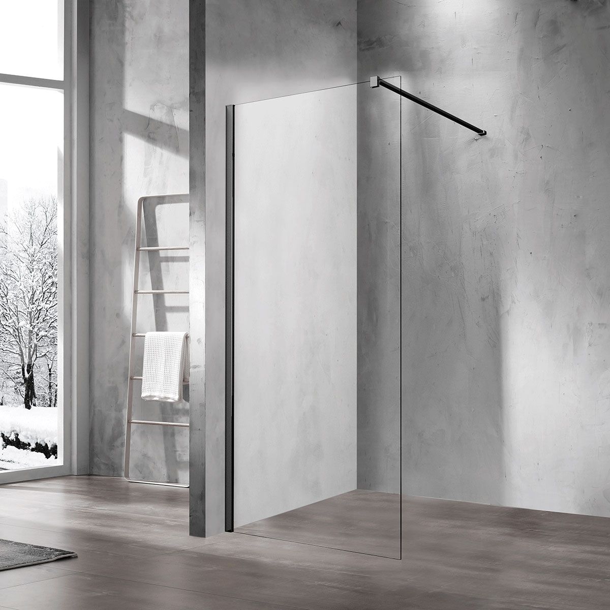 Душевая перегородка Vincea Walk-In 90, VSW-1H900CLB