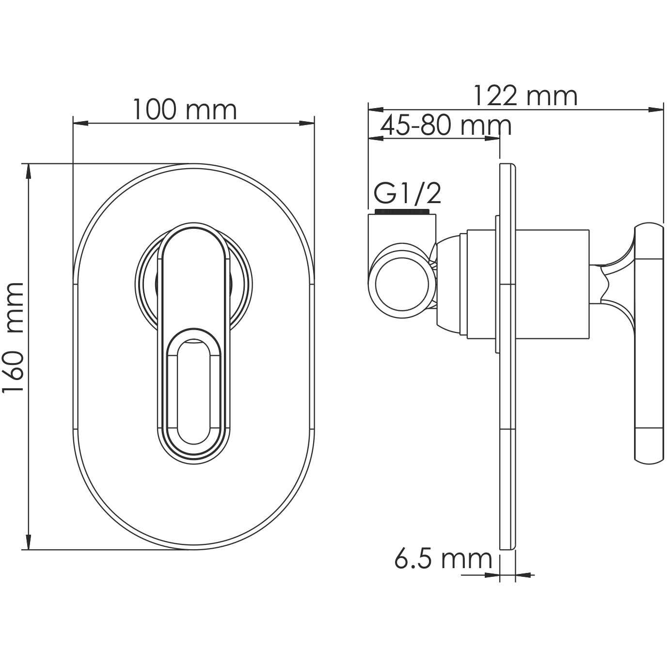 Смеситель для душа WasserKRAFT Kammel, 1851