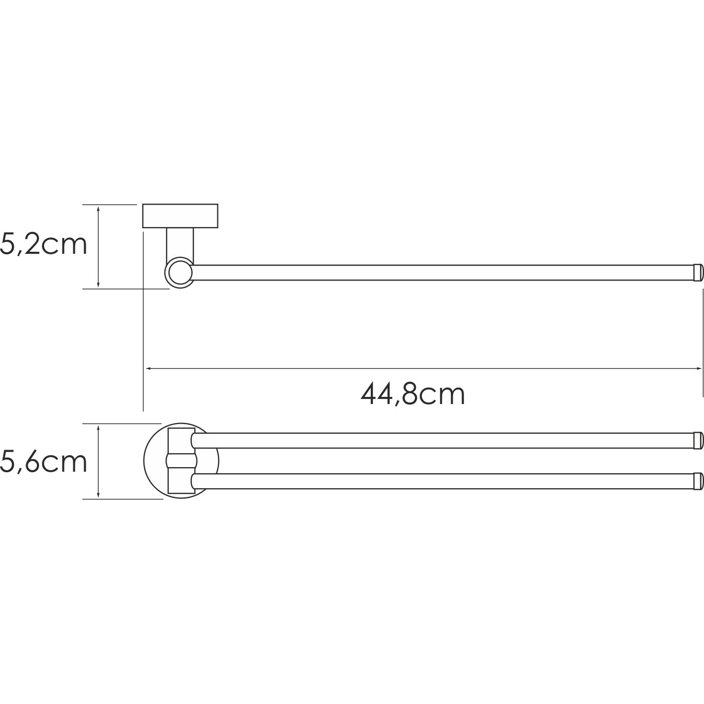 Держатель полотенец рога WasserKRAFT Isen, K-4031