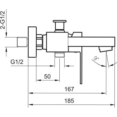 Смеситель для ванны Ahti Kotka, KO405001