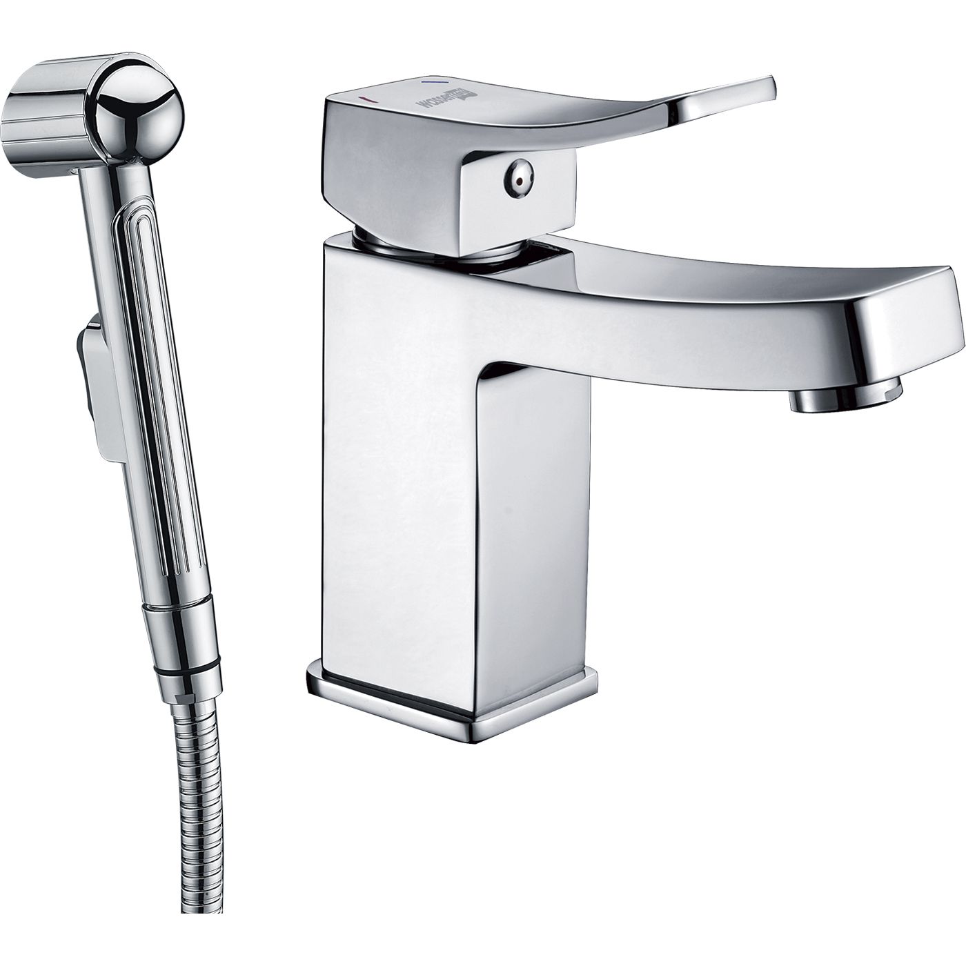 Смеситель для умывальника с гигиенической лейкой WasserKRAFT Aller, 1068