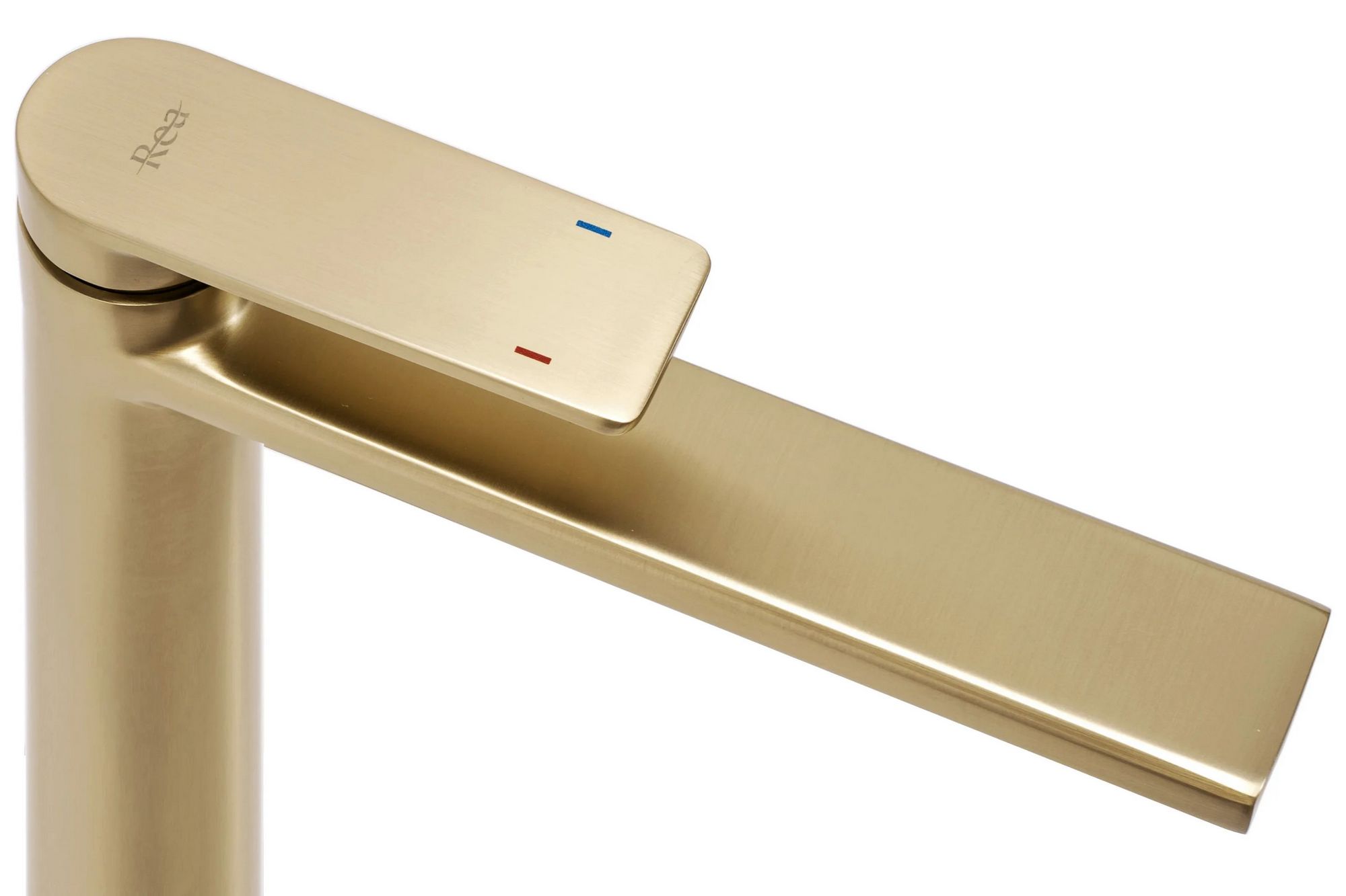 Смеситель для умывальника высокий Rea Verso Gold Matt, REA-B6564