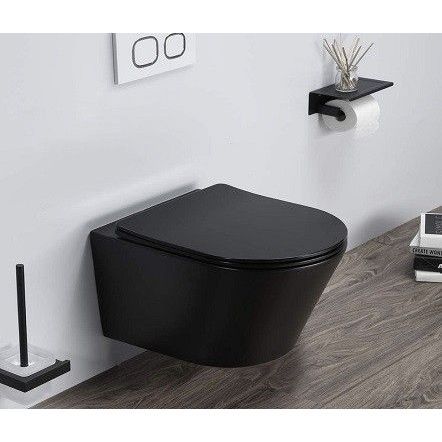 Унитаз подвесной безободковый Ceramalux, B2330-1MB