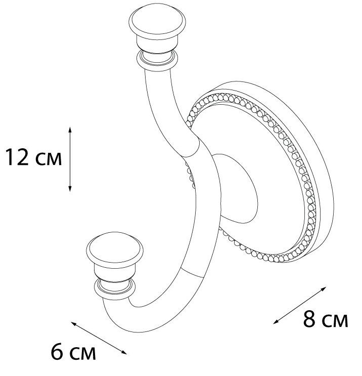 Крючок двойной Grampus Alfa, GR-9505