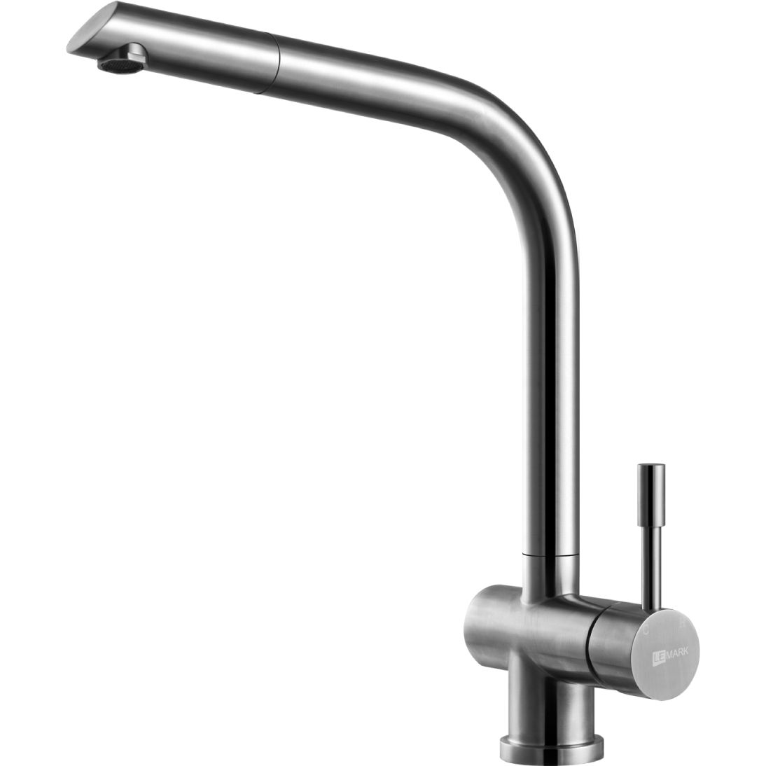 Смеситель для кухни с вытяжным изливом сталь Lemark Expert, LM5075S