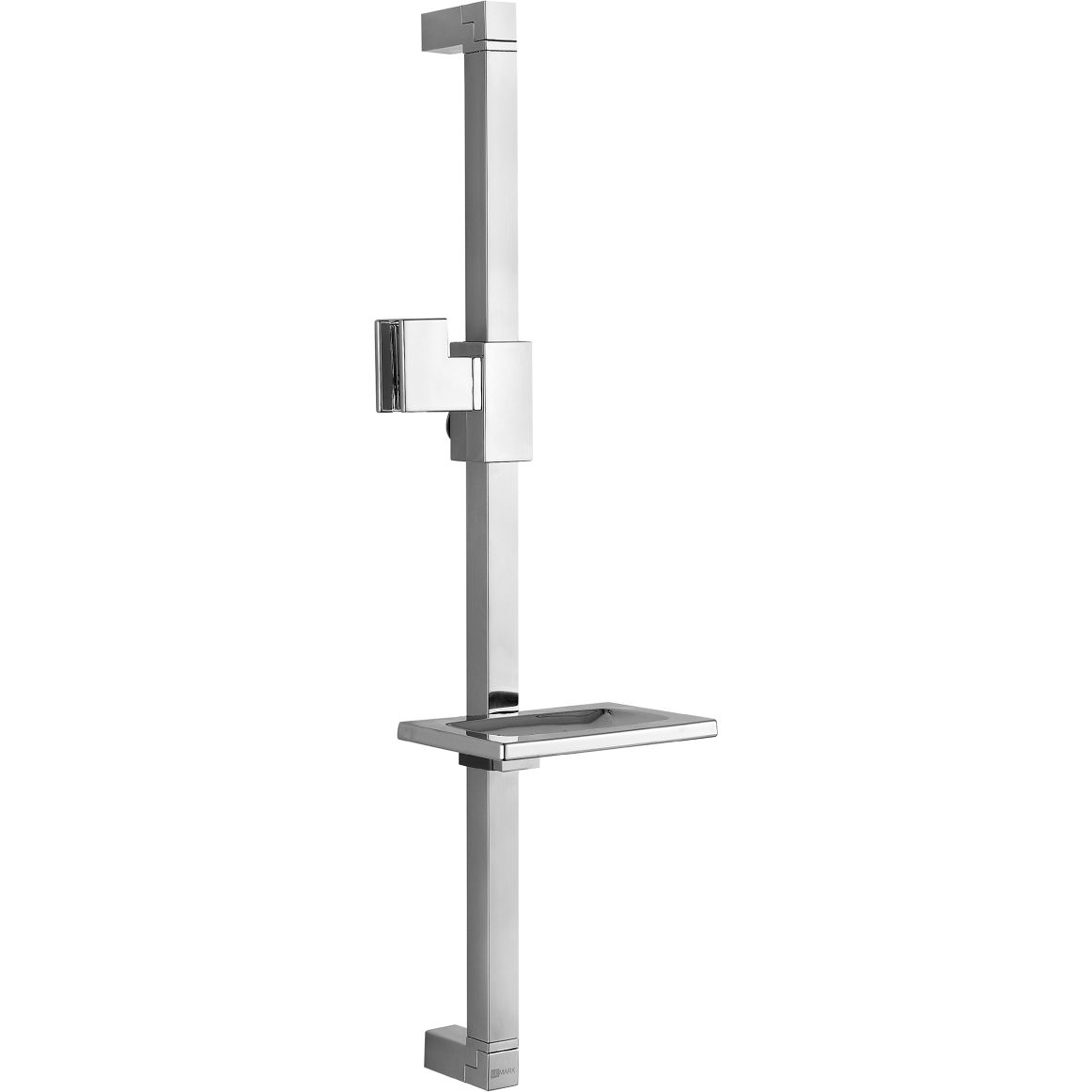 Стойка душевая 625 мм с прямоугольной мыльницей Lemark, LM8069C