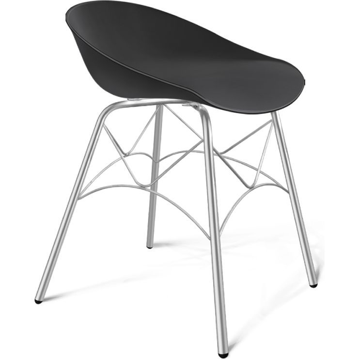 Стул Sheffilton SHT-ST19/S107 черный/хром лак, 162278