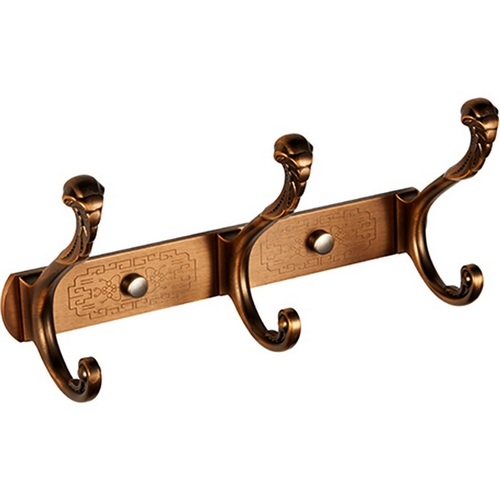 Планка с 3 неподвижными крючками (бронза) Ledeme L214-3