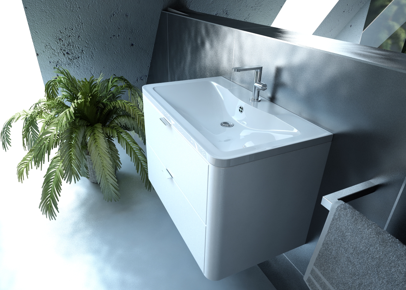 Раковина Andrea Atlantika 1000, 100x45.5