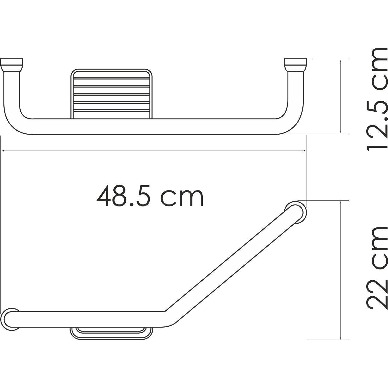 Поручень для ванны WasserKRAFT, K-1077Left