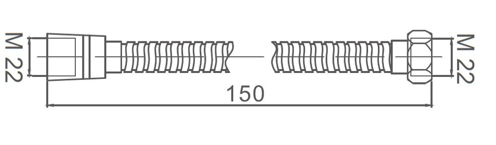 Шланг для душа 150 см Ledeme L40-2