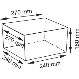 Плетеная корзина WasserKRAFT Kammel, WB-180-S