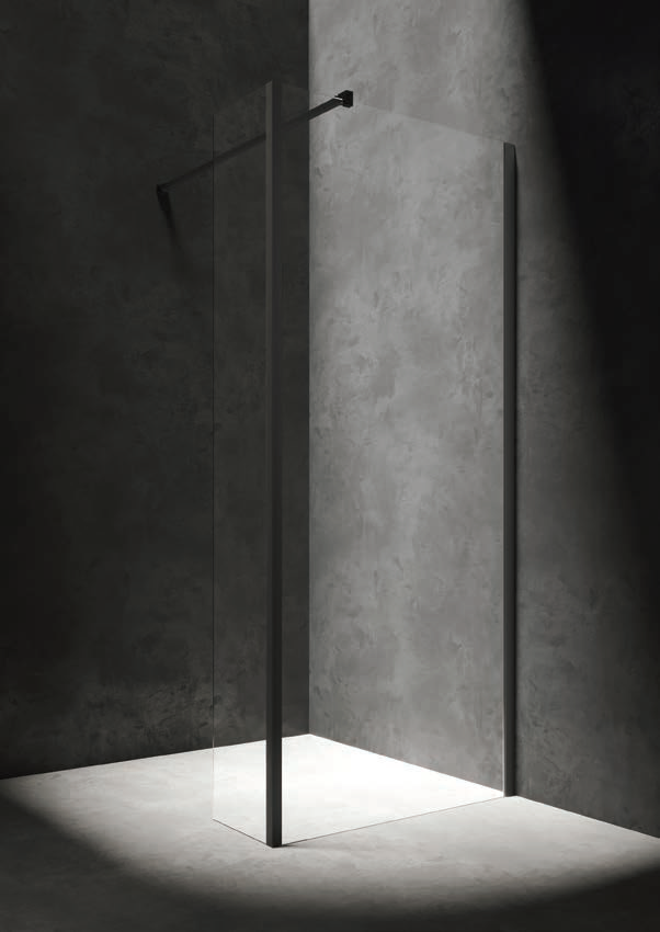 Душевое ограждение Omnires Marina Black 90, DNR90XBLTR