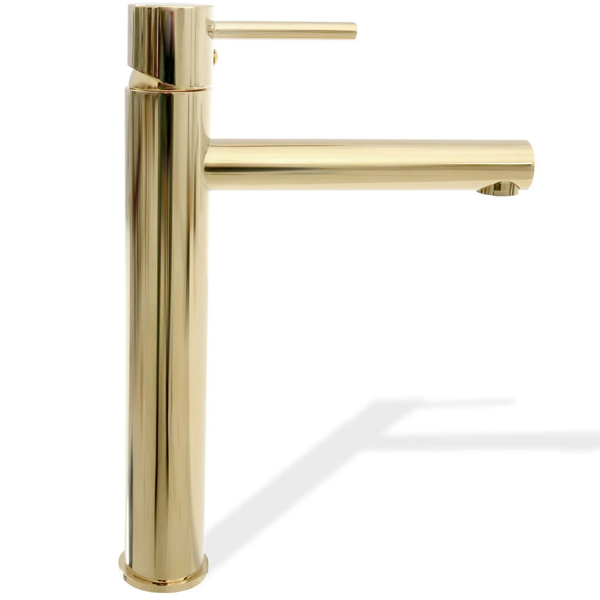 Смеситель для умывальника высокий Rea Tess L.Gold, REA-B8803